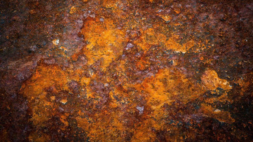 Closeup of rust.